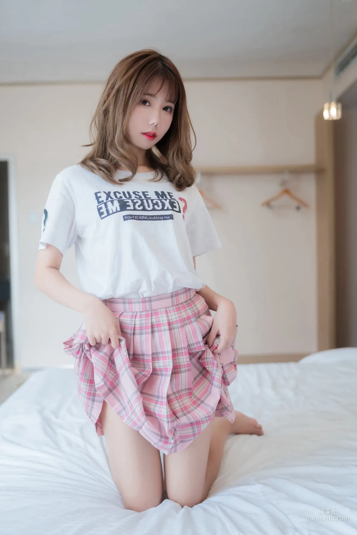 [風之領域] NO.066 超美氣質格子裙少女 寫真集 34