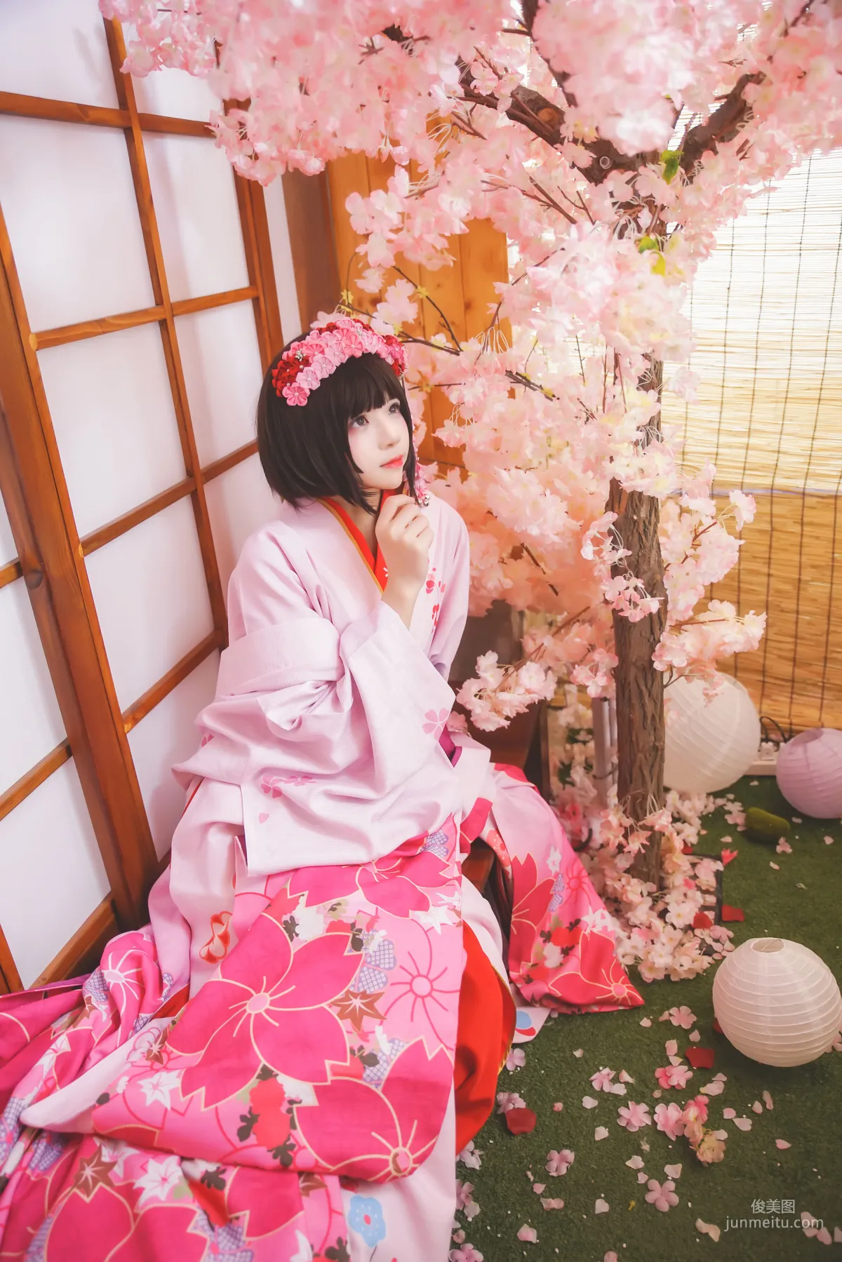 桜桃喵《(加藤惠)和服》 [蘿莉COS] 寫真集 12