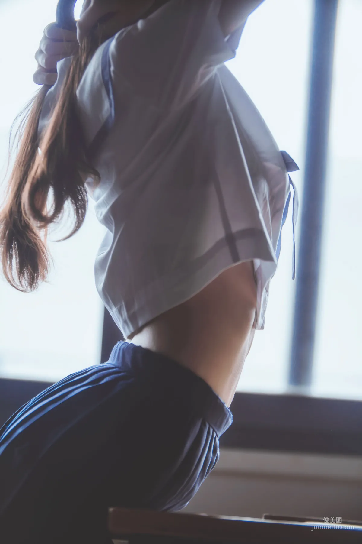 桜桃喵《藍白水手服》 [蘿莉COS] 寫真集 28