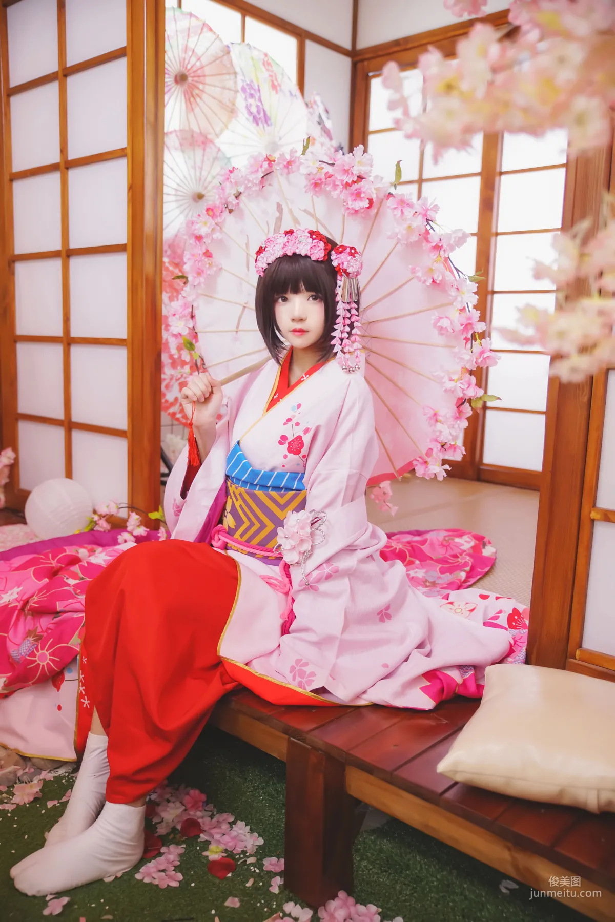 桜桃喵《(加藤惠)和服》 [蘿莉COS] 寫真集 5