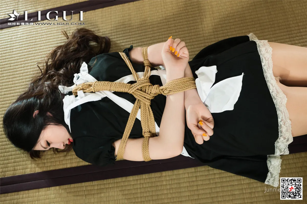 腿模甜甜《女仆繩藝絲足》 [麗櫃美束Ligui] 寫真集 91