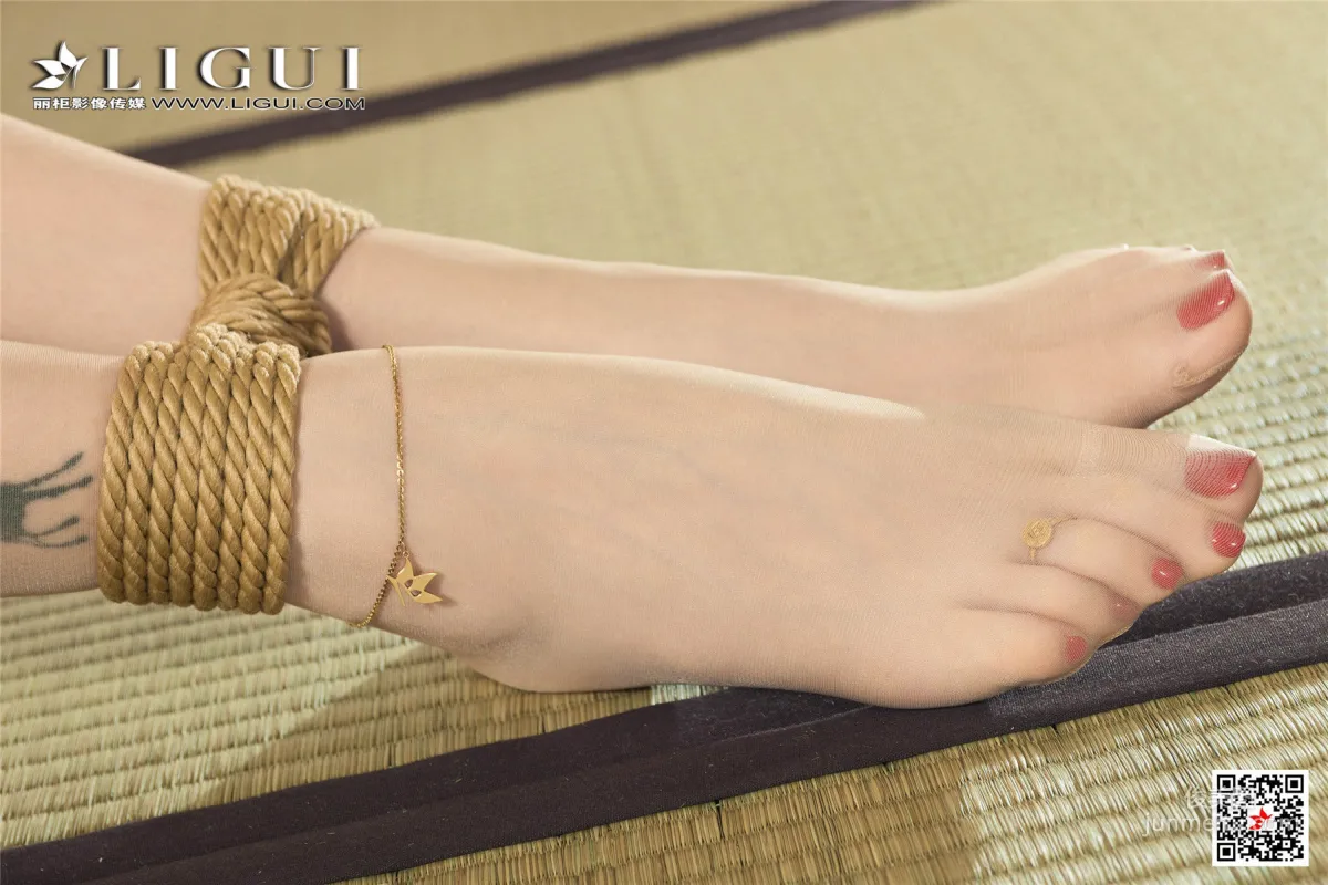 腿模甜甜《女仆繩藝絲足》 [麗櫃美束Ligui] 寫真集 56