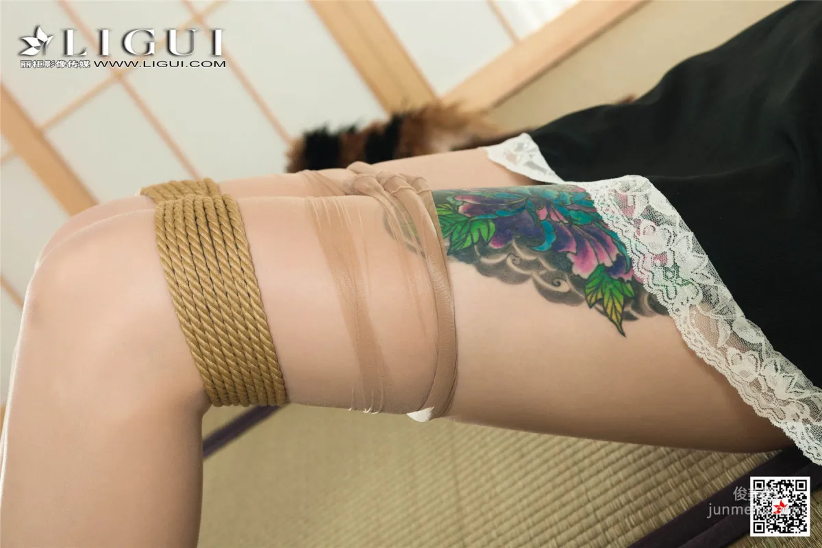腿模甜甜《女仆繩藝絲足》 [麗櫃美束Ligui] 寫真集 64