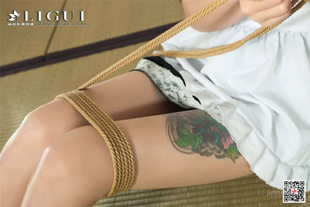 腿模甜甜《女仆繩藝絲足》 [麗櫃美束Ligui] 寫真集 29