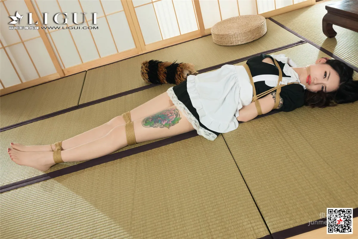 腿模甜甜《女仆繩藝絲足》 [麗櫃美束Ligui] 寫真集 87