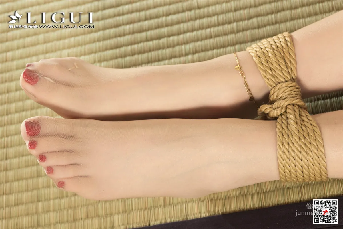 腿模甜甜《女仆繩藝絲足》 [麗櫃美束Ligui] 寫真集 88