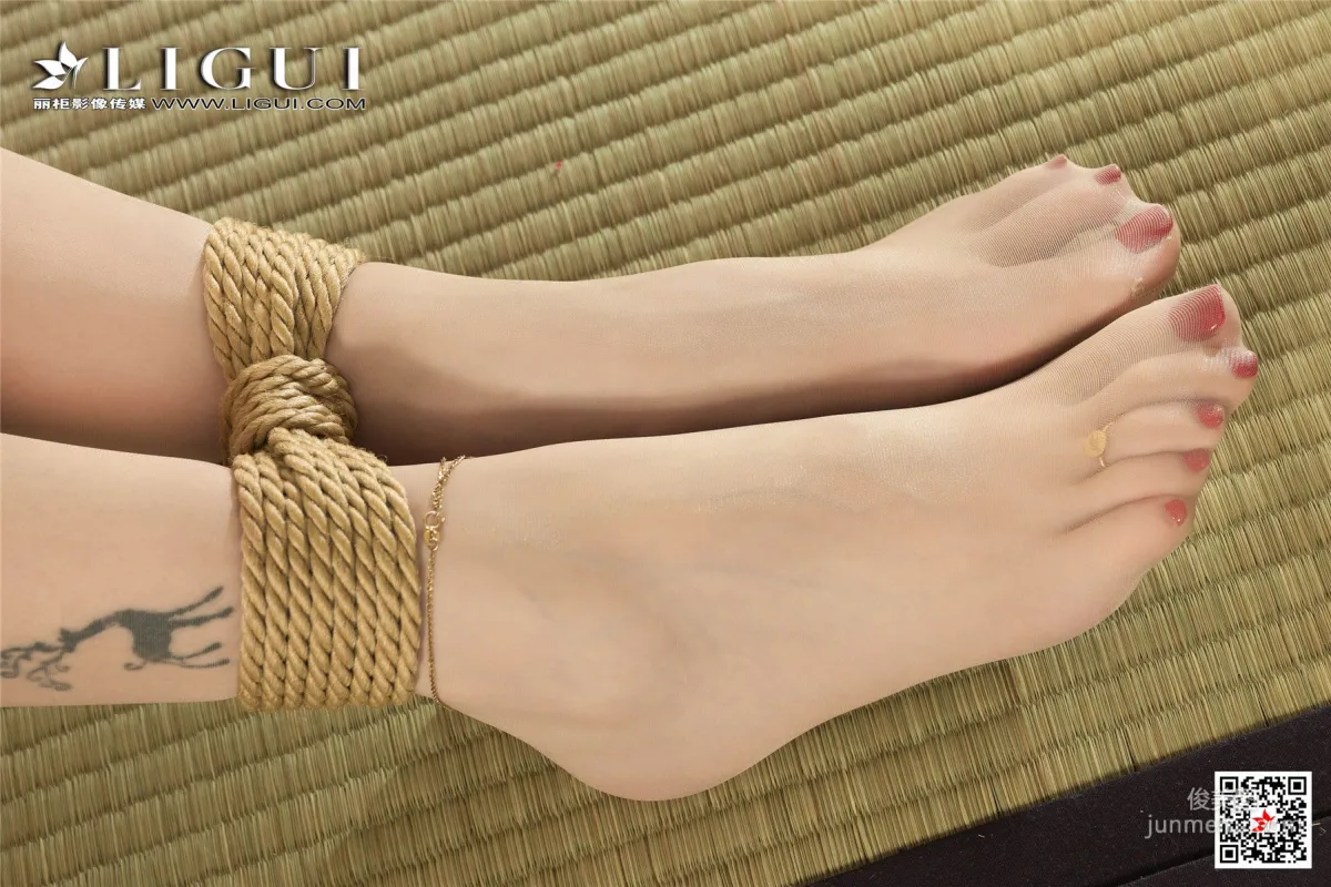 腿模甜甜《女仆繩藝絲足》 [麗櫃美束Ligui] 寫真集 82