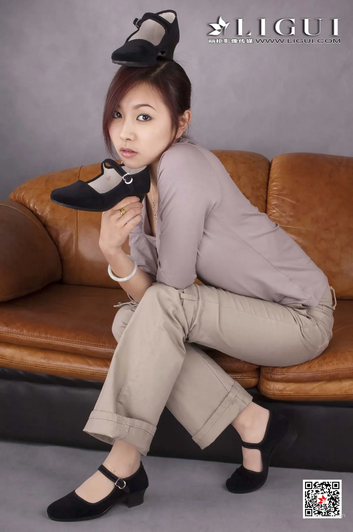 雅诗《复古美脚》 [丽柜Ligui] 网络丽人 写真集24