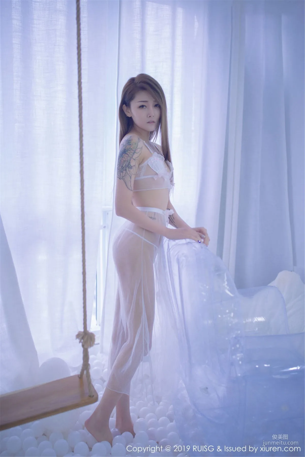 慕西Mona《真空薄紗系列》 [瑞絲館RUISG] Vol.071 寫真集 13