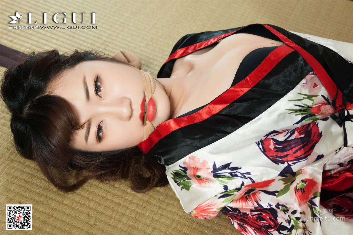 模特安娜《和服繩藝》 [麗櫃美束Ligui] 美腿絲足寫真集 17