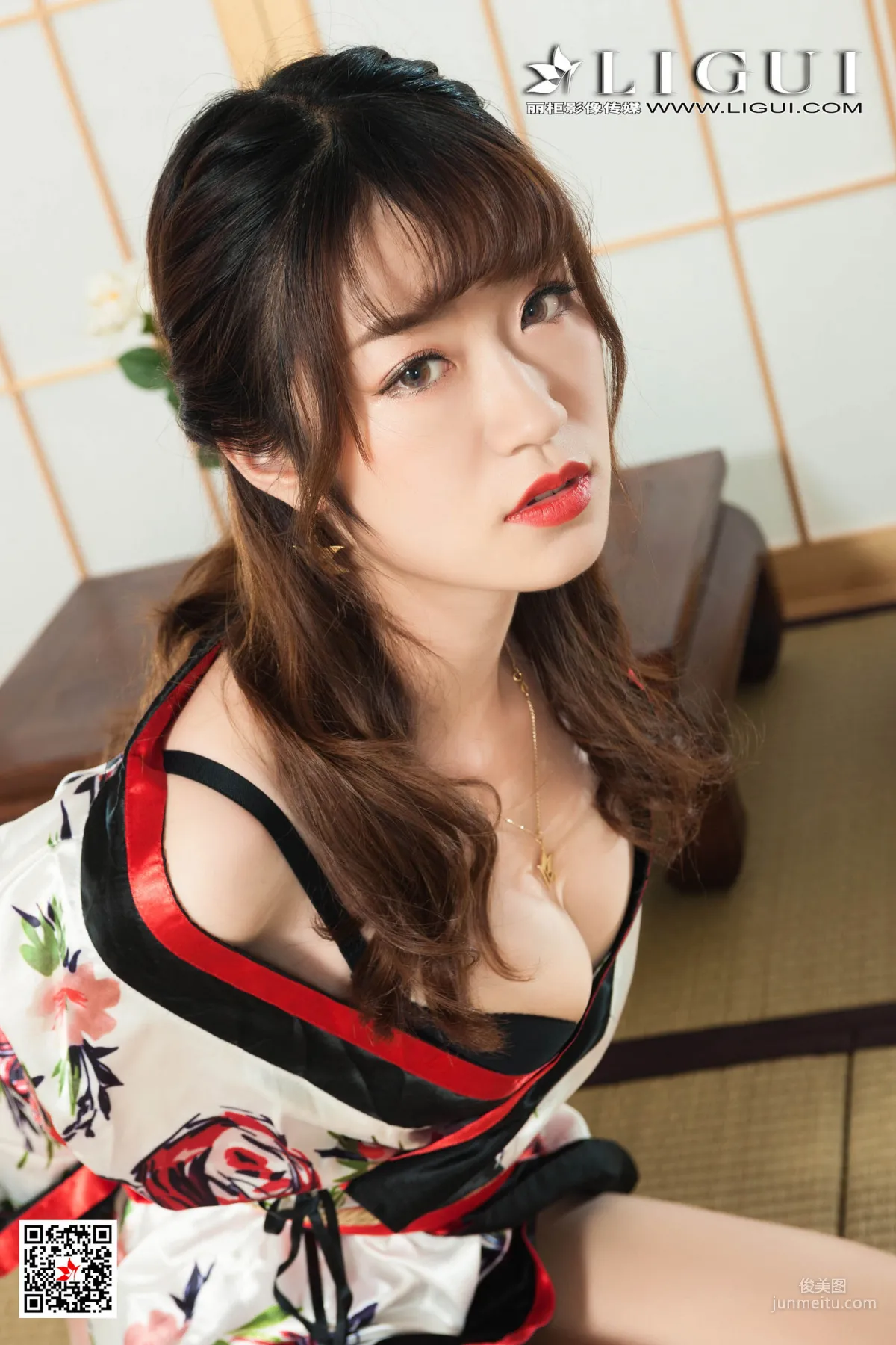 模特安娜《和服繩藝》 [麗櫃美束Ligui] 美腿絲足寫真集 13