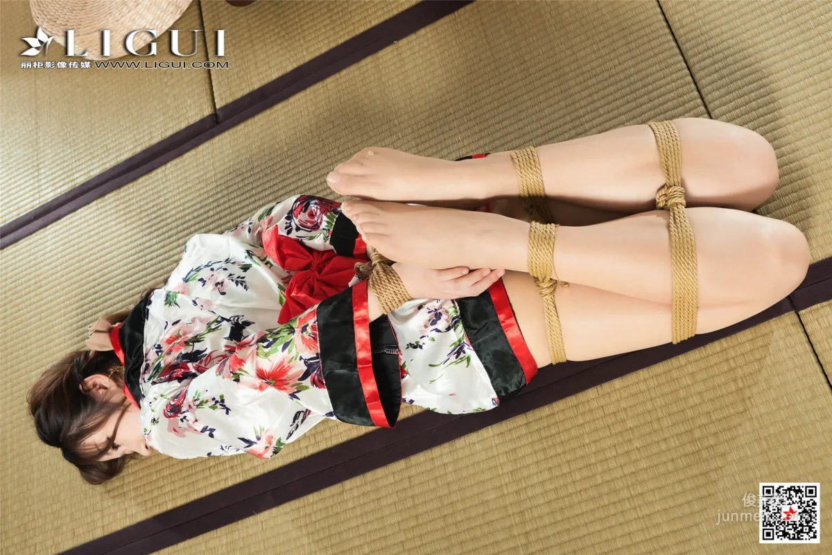 模特安娜《和服繩藝》 [麗櫃美束Ligui] 美腿絲足寫真集 23
