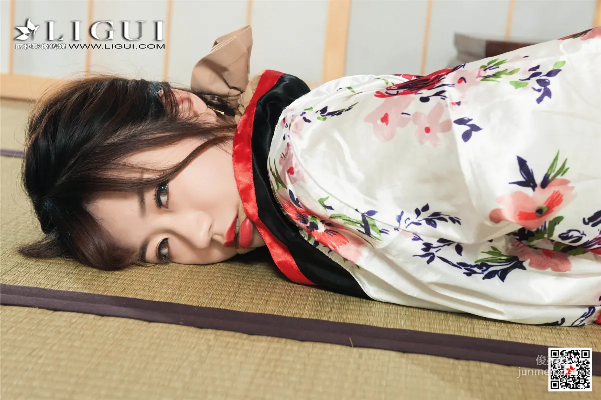模特安娜《和服繩藝》 [麗櫃美束Ligui] 美腿絲足寫真集 25