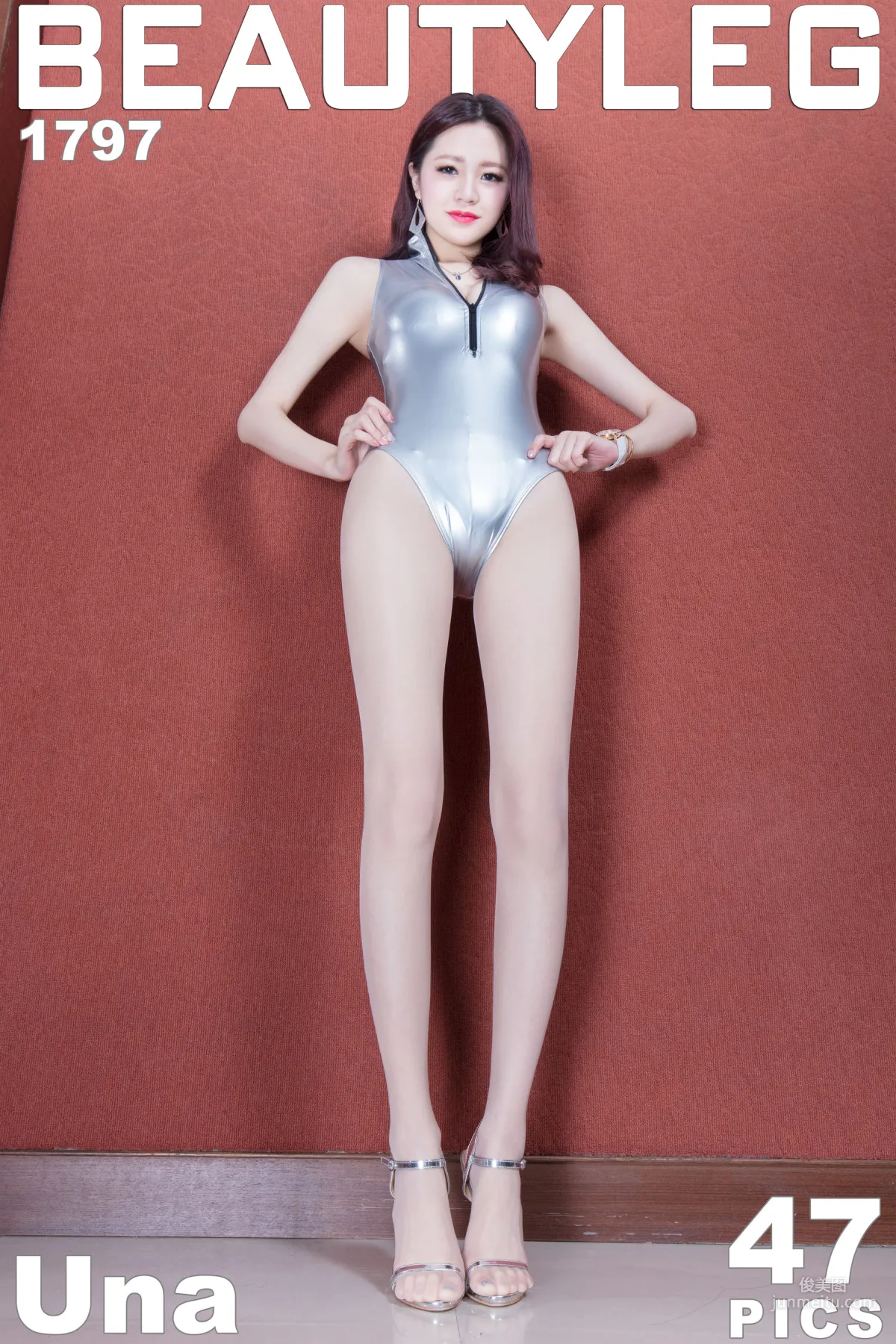 腿模Una《肉丝高叉+黑丝旗袍》 [Beautyleg] No.1797 写真集1