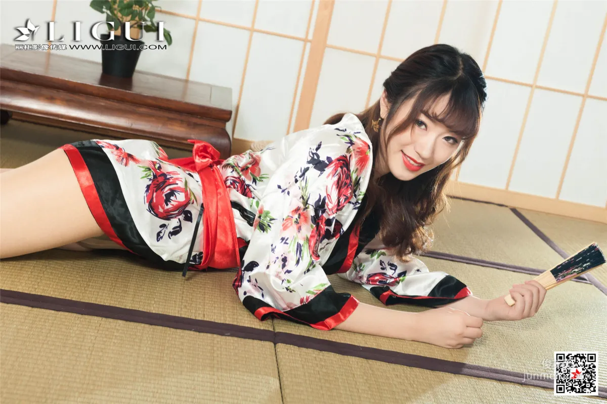 模特安娜《和服繩藝》 [麗櫃美束Ligui] 美腿絲足寫真集 33