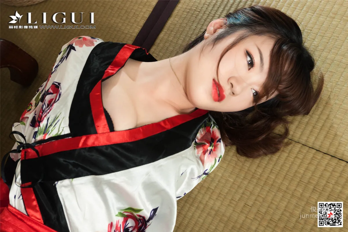 模特安娜《和服繩藝》 [麗櫃美束Ligui] 美腿絲足寫真集 62