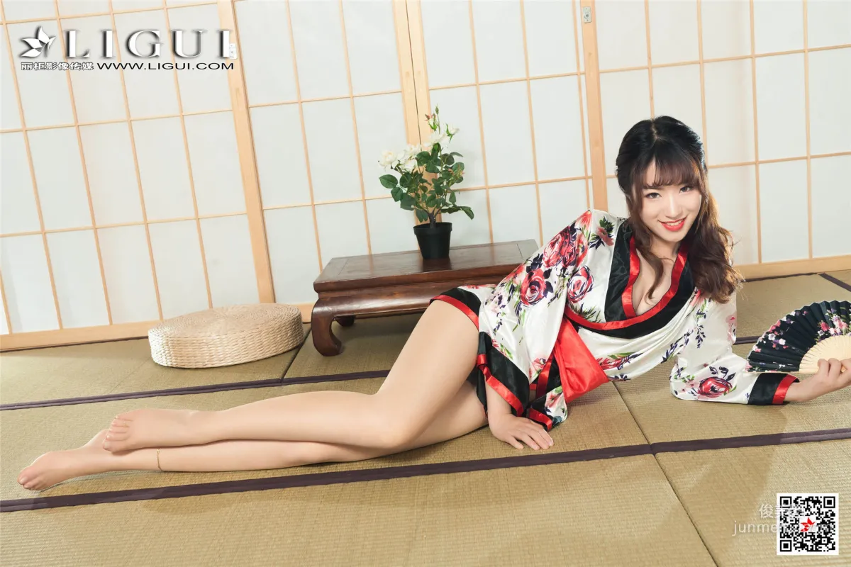模特安娜《和服繩藝》 [麗櫃美束Ligui] 美腿絲足寫真集 34