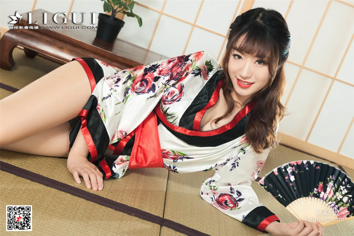模特安娜《和服繩藝》 [麗櫃美束Ligui] 美腿絲足寫真集 49
