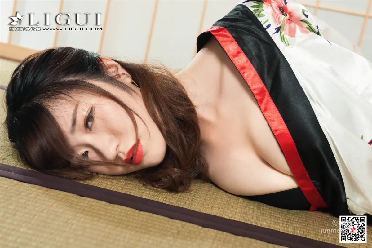 模特安娜《和服繩藝》 [麗櫃美束Ligui] 美腿絲足寫真集 27
