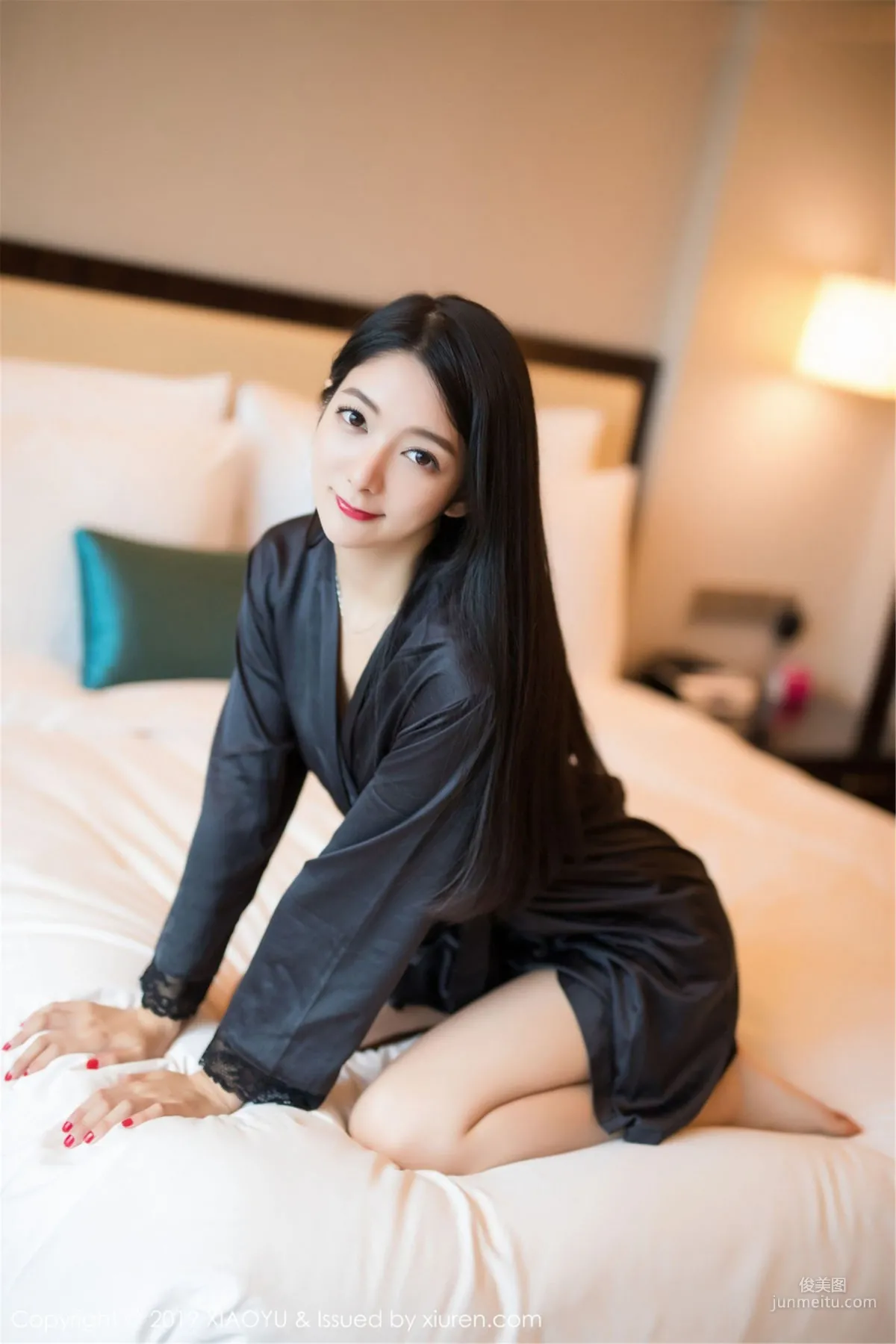 Angela喜歡貓《魅惑的黑色内衣》 [語畫界XIAOYU] Vol.103 寫真集 12