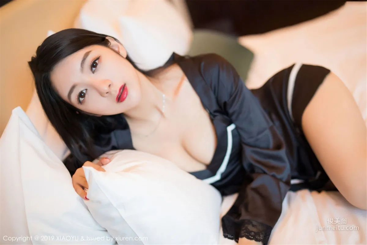 Angela喜歡貓《魅惑的黑色内衣》 [語畫界XIAOYU] Vol.103 寫真集 23
