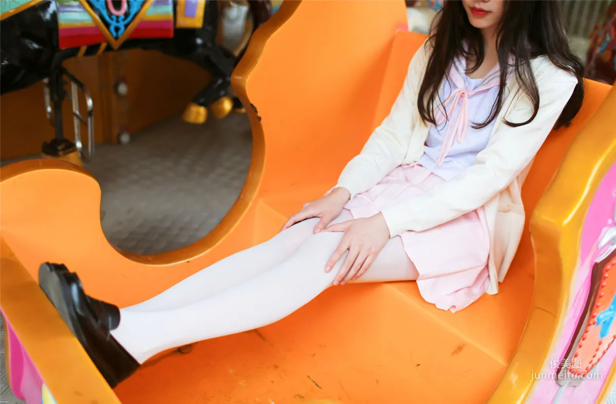 [风之领域] NO.146 白丝粉红少女户外 写真集9