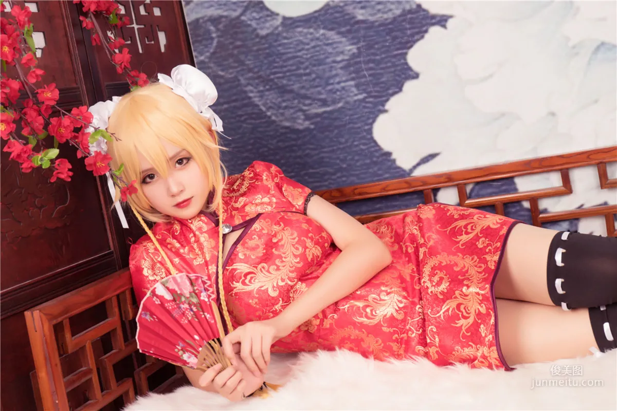 [风之领域] NO.164 红旗袍黑丝COS 写真集24