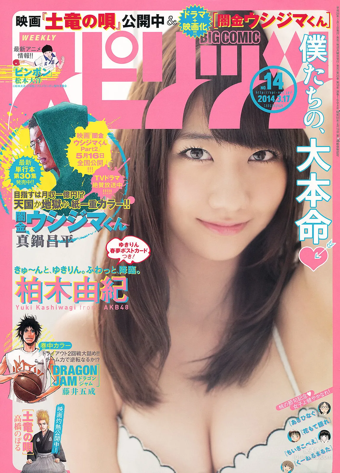[Weekly Big Comic Spirits] 柏木由紀 2014年No.14 寫真雜志 1