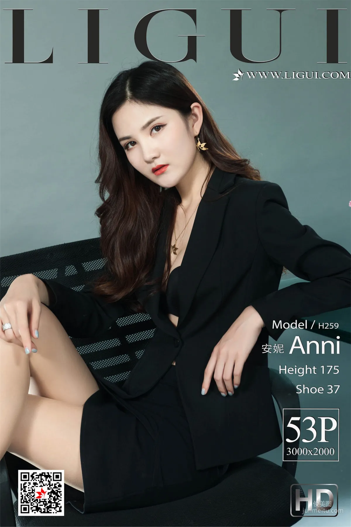 Model 安妮《白领OL丝足》 [丽柜LIGUI] 网络丽人 写真集1