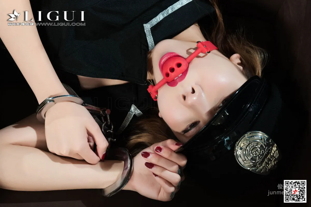 兔子《黑絲女警鐐铐》 [麗櫃LIGUI] 網絡麗人 寫真集 35