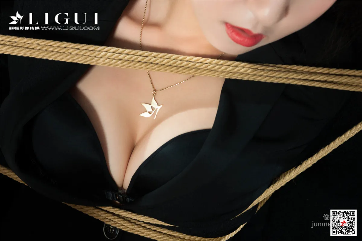 Model 允娜《OL繩藝捆綁》 [麗櫃美束LIGUI] 網絡麗人 寫真集 46