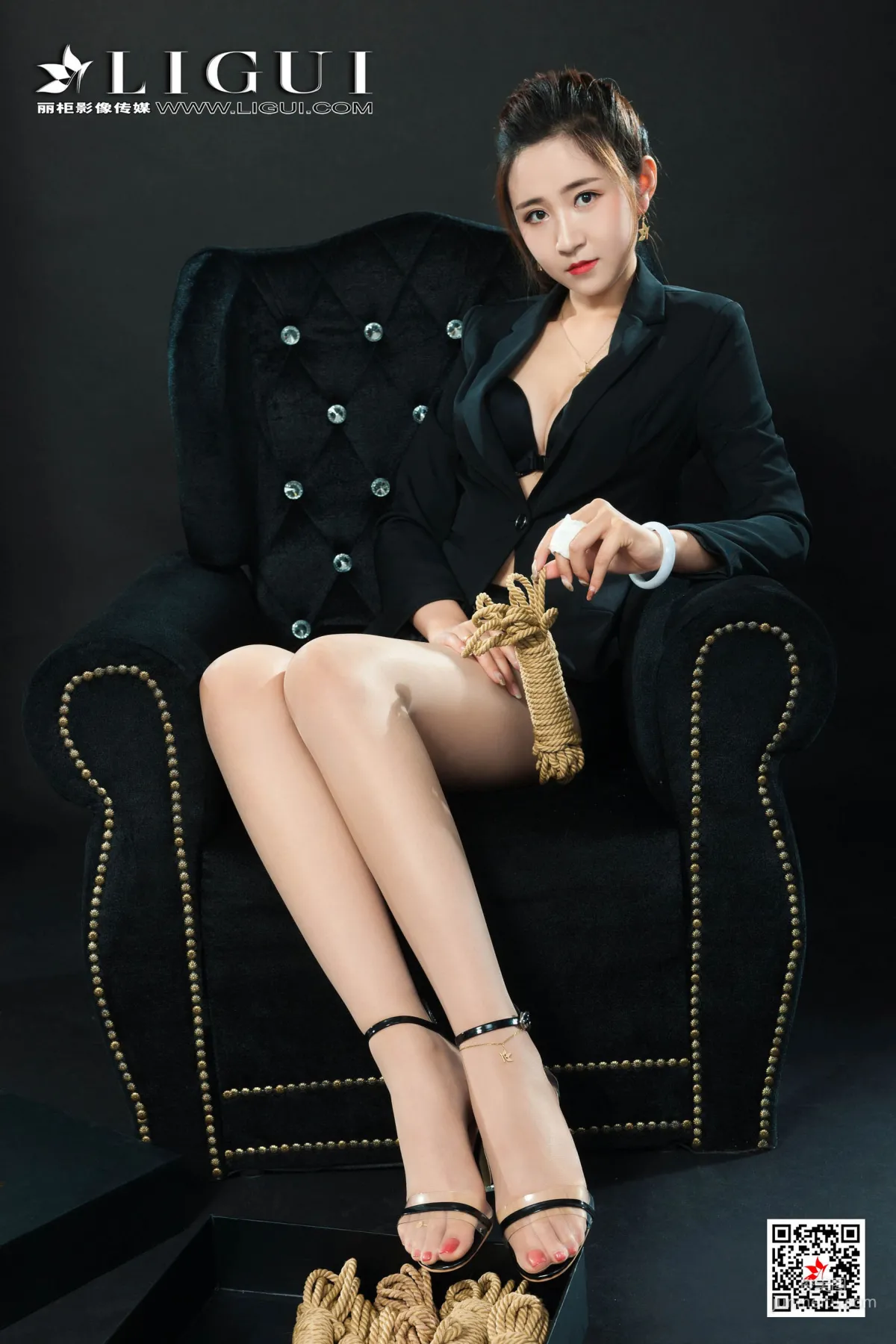 Model 允娜《OL繩藝捆綁》 [麗櫃美束LIGUI] 網絡麗人 寫真集 13