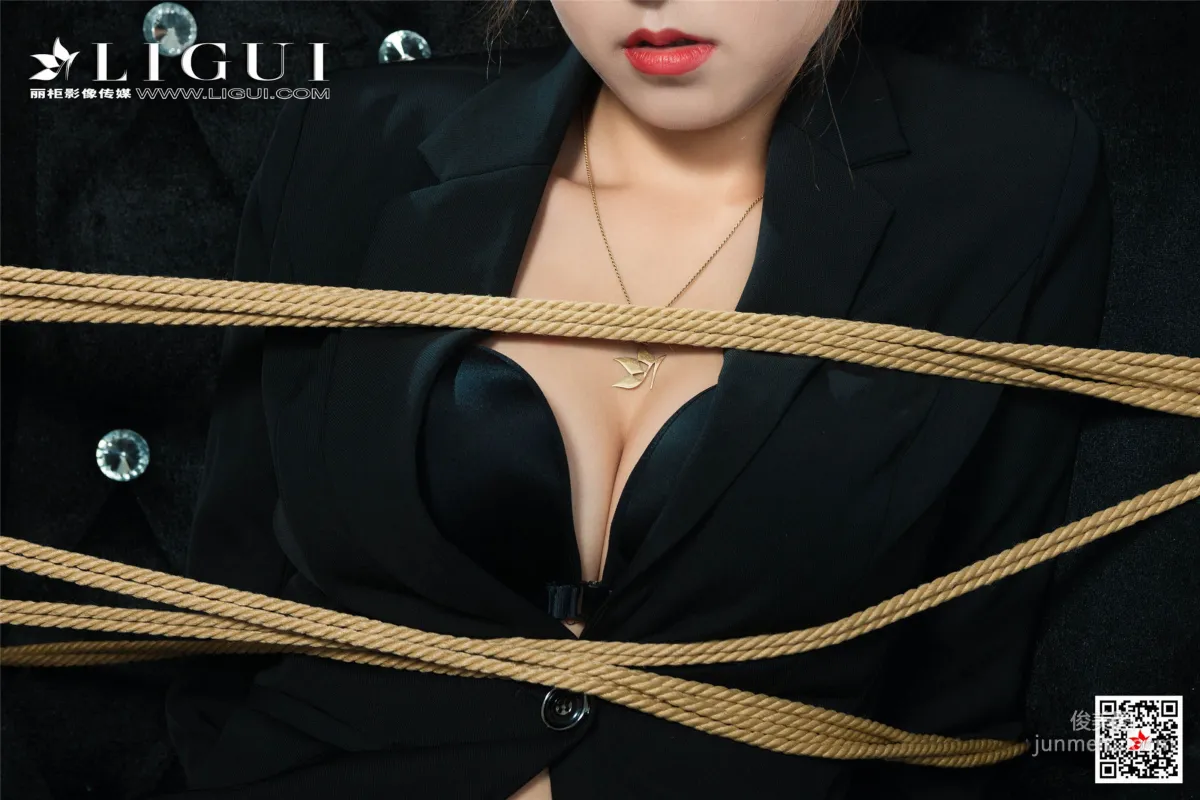 Model 允娜《OL繩藝捆綁》 [麗櫃美束LIGUI] 網絡麗人 寫真集 38