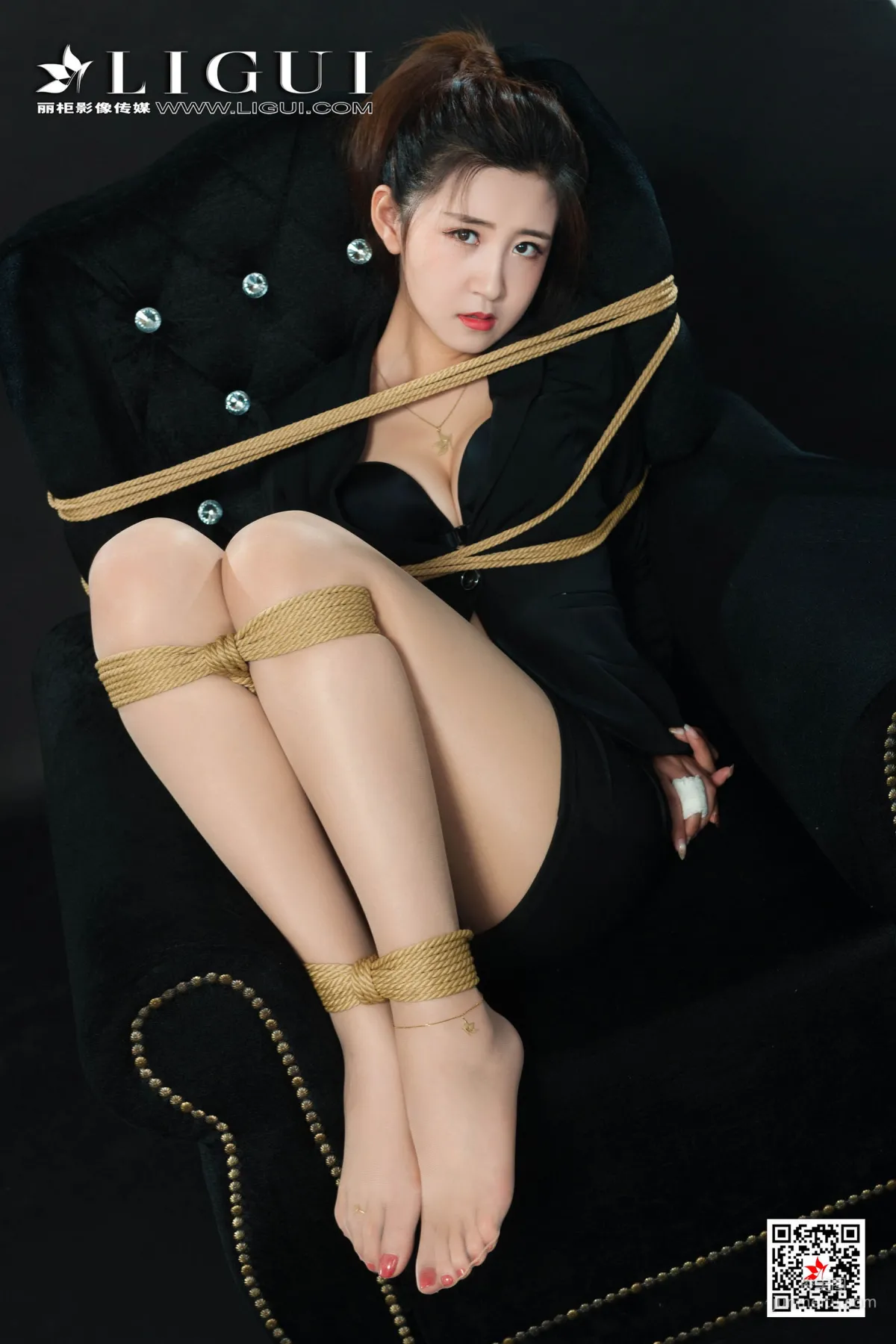 Model 允娜《OL繩藝捆綁》 [麗櫃美束LIGUI] 網絡麗人 寫真集 23