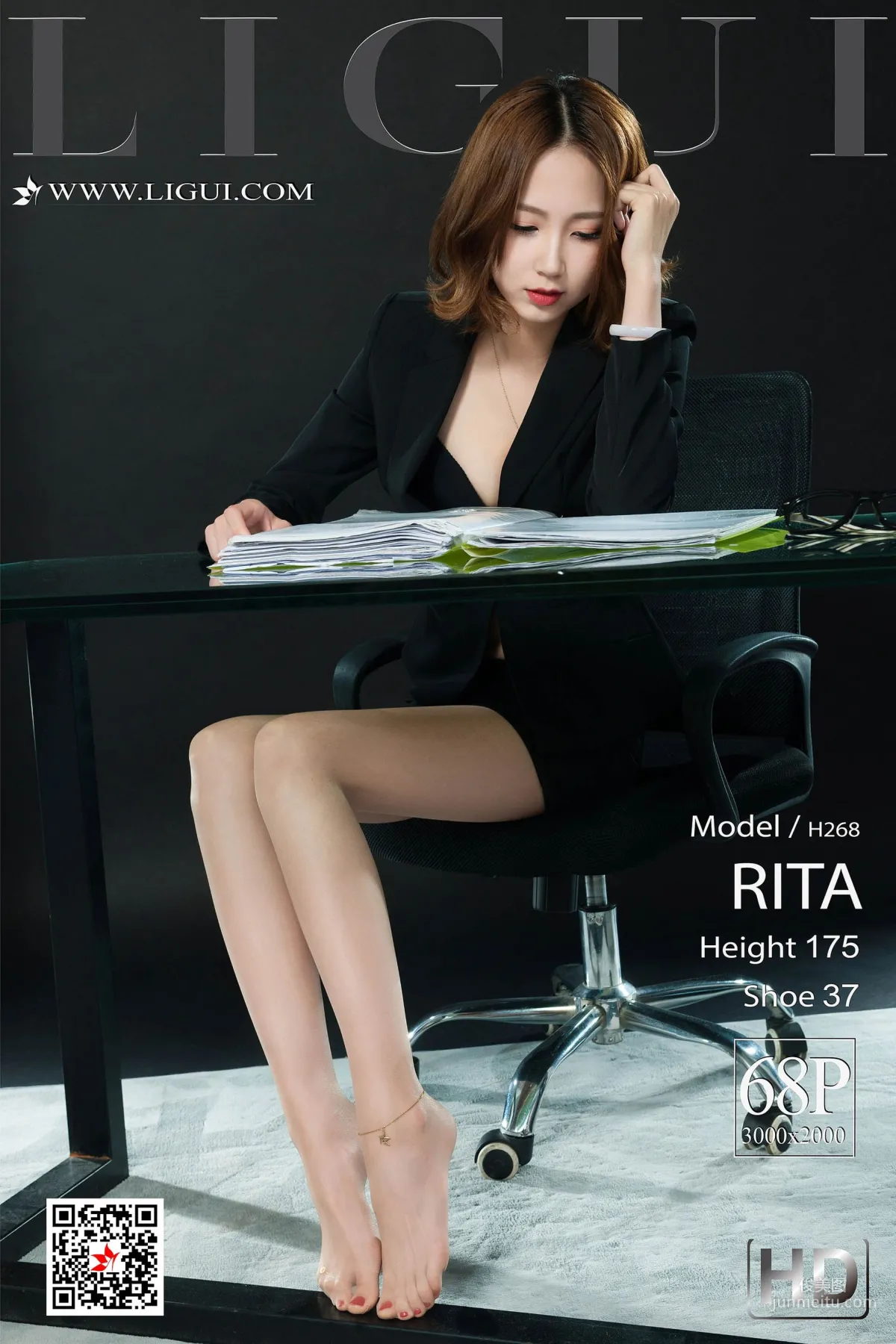 腿模RITA《肉丝袜长腿丽人》 [丽柜LiGui] 写真集1