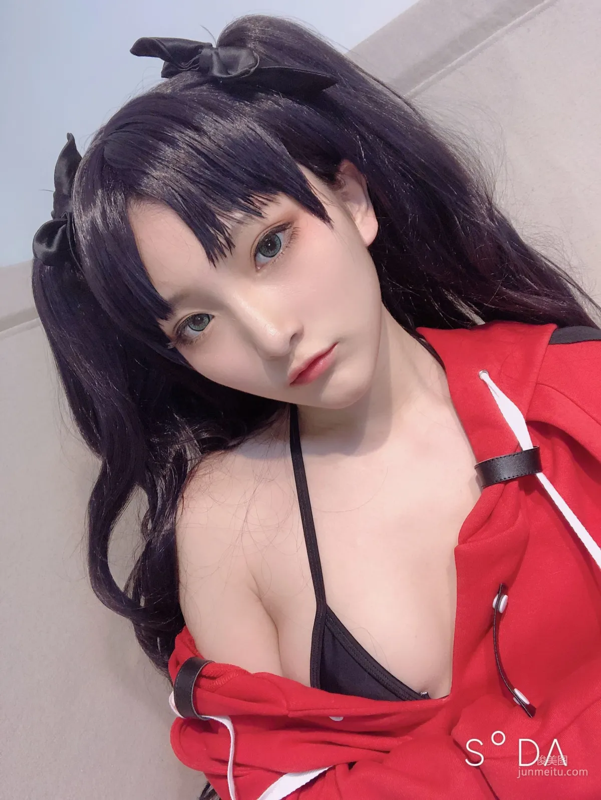 COSER小丁 《单车少女 黑胶 情趣网衫》 [Fantasy Factory] 写真集100