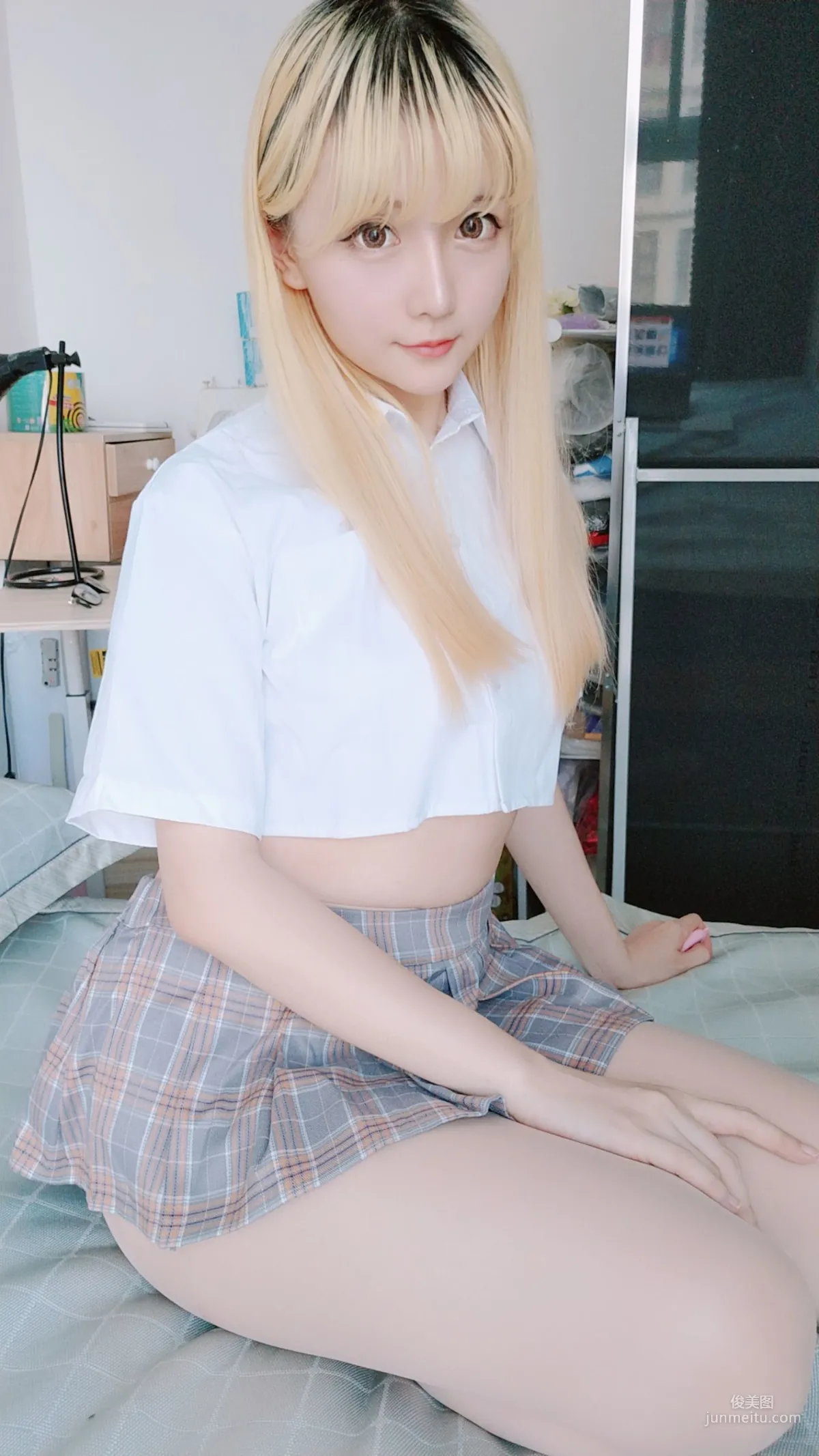萌妹星之遲遲《短裙制服》 [福利COSPLAY] 寫真集 45