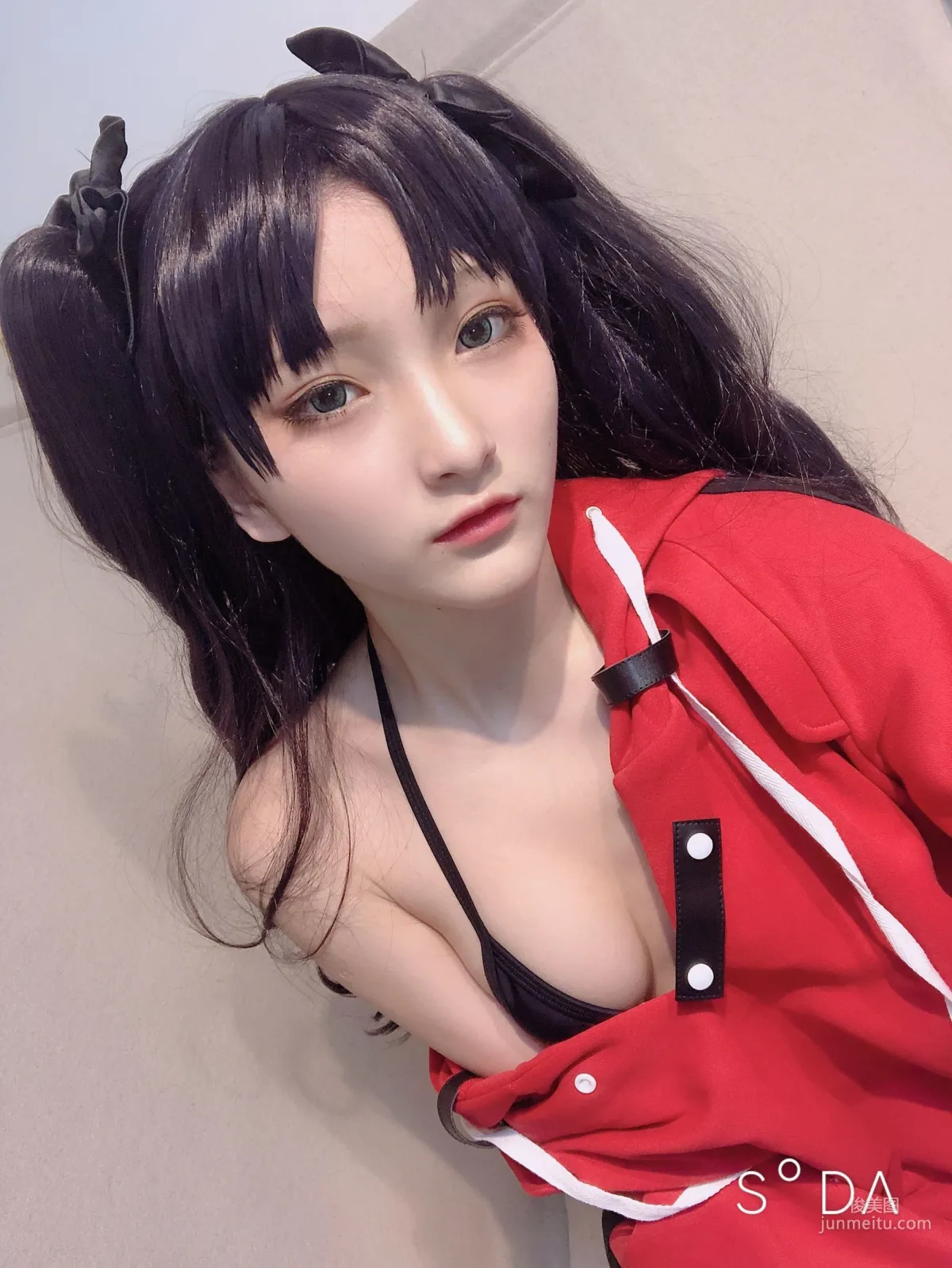 COSER小丁 《单车少女 黑胶 情趣网衫》 [Fantasy Factory] 写真集99