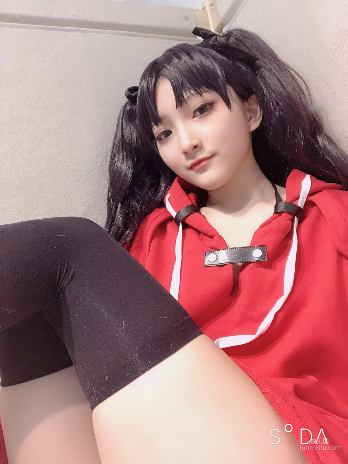 COSER小丁 《单车少女 黑胶 情趣网衫》 [Fantasy Factory] 写真集101
