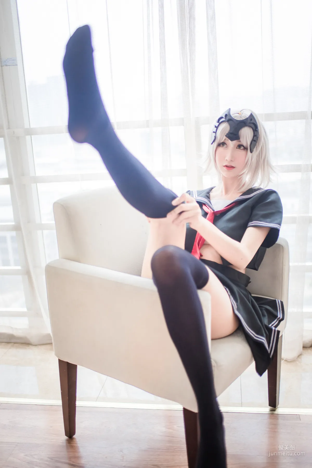 人氣COSER木綿綿OwO《貞德（黑）》 [COSPLAY福利] 寫真集 14