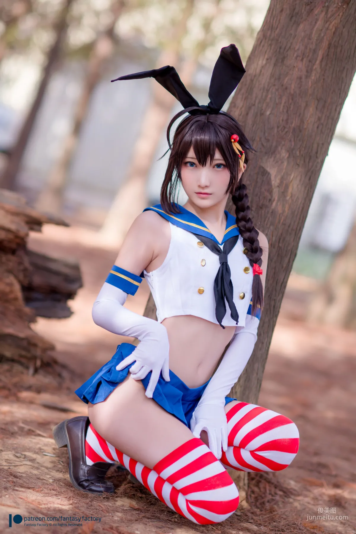 COSER小丁《JK制服+水手小兔外拍》 [Fantasy Factory] 写真集10