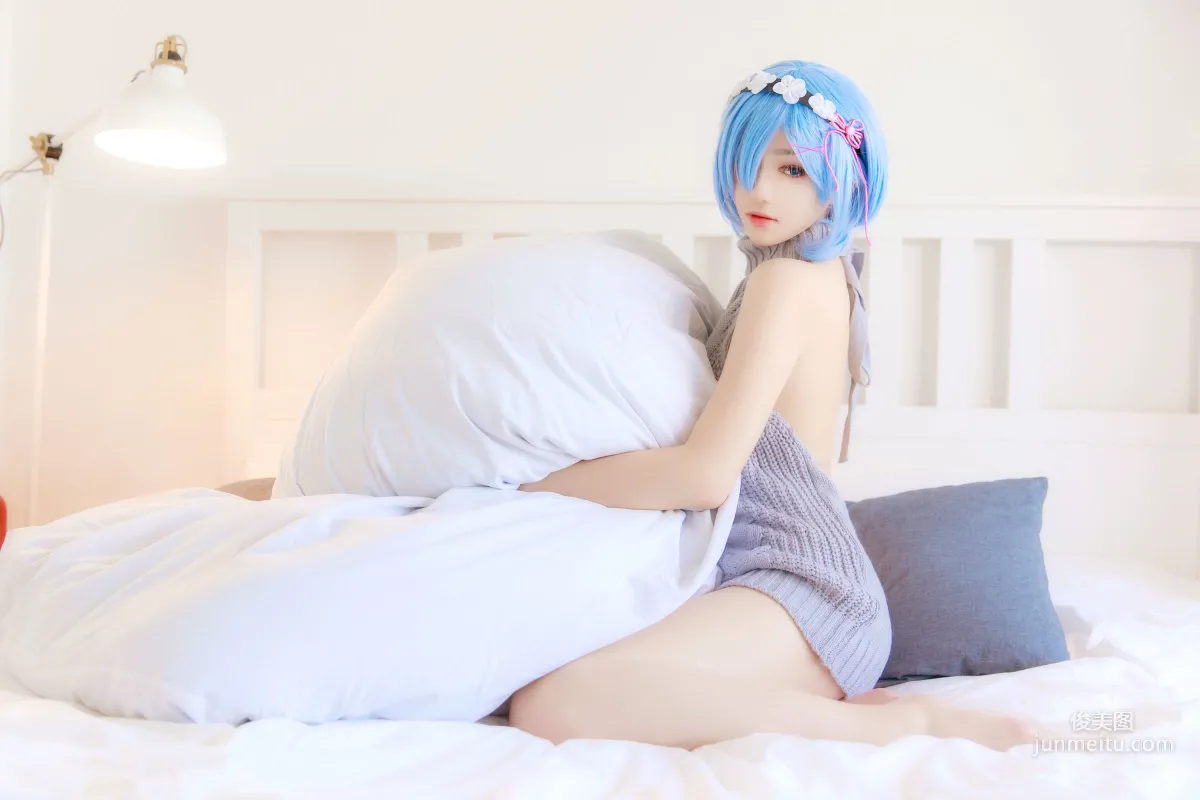 南桃Momoko《蕾姆露背毛衣》 [COSPLAY美女] 写真集9