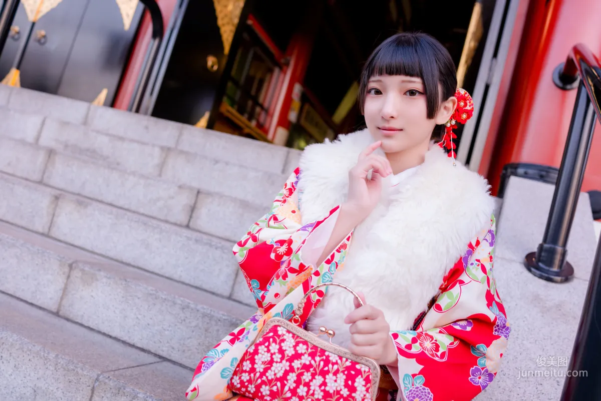 COSER小丁《和服+猫女女仆》 [Fantasy Factory] 写真集25
