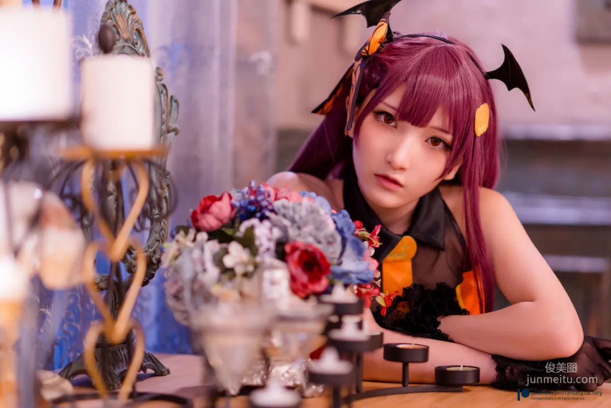 COSER小丁《黑丝+黑胶+女杀手》 [Fantasy Factory] 写真集88