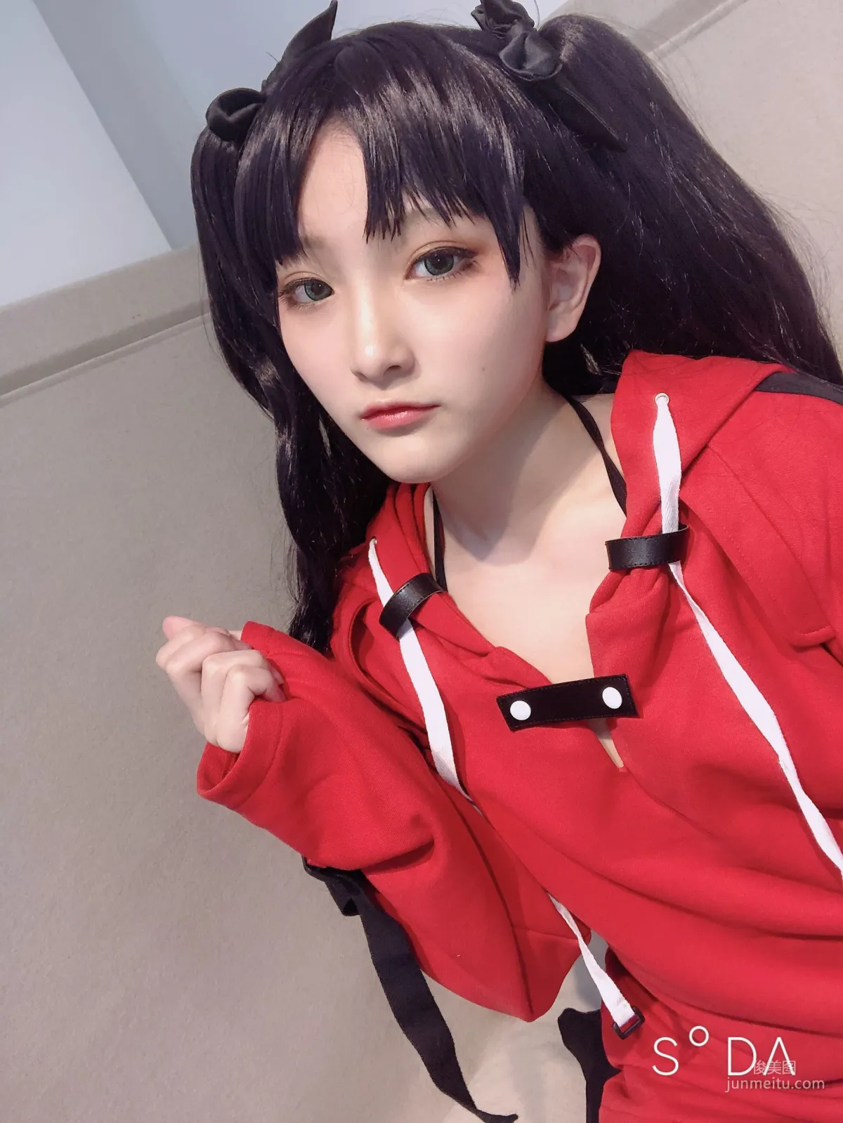 COSER小丁 《单车少女 黑胶 情趣网衫》 [Fantasy Factory] 写真集97