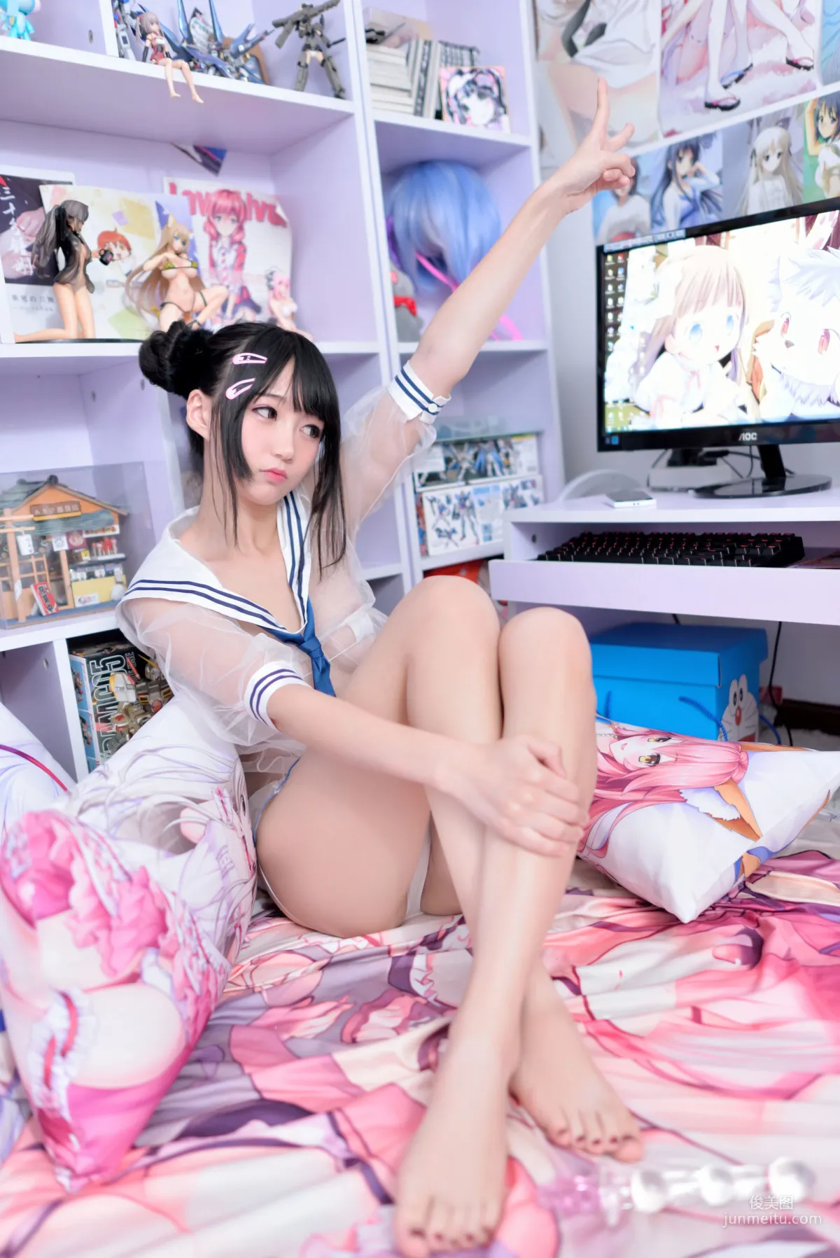 Nagesa魔物女《透視水手服+丁字褲》 [COSPLAY福利] 寫真集 33