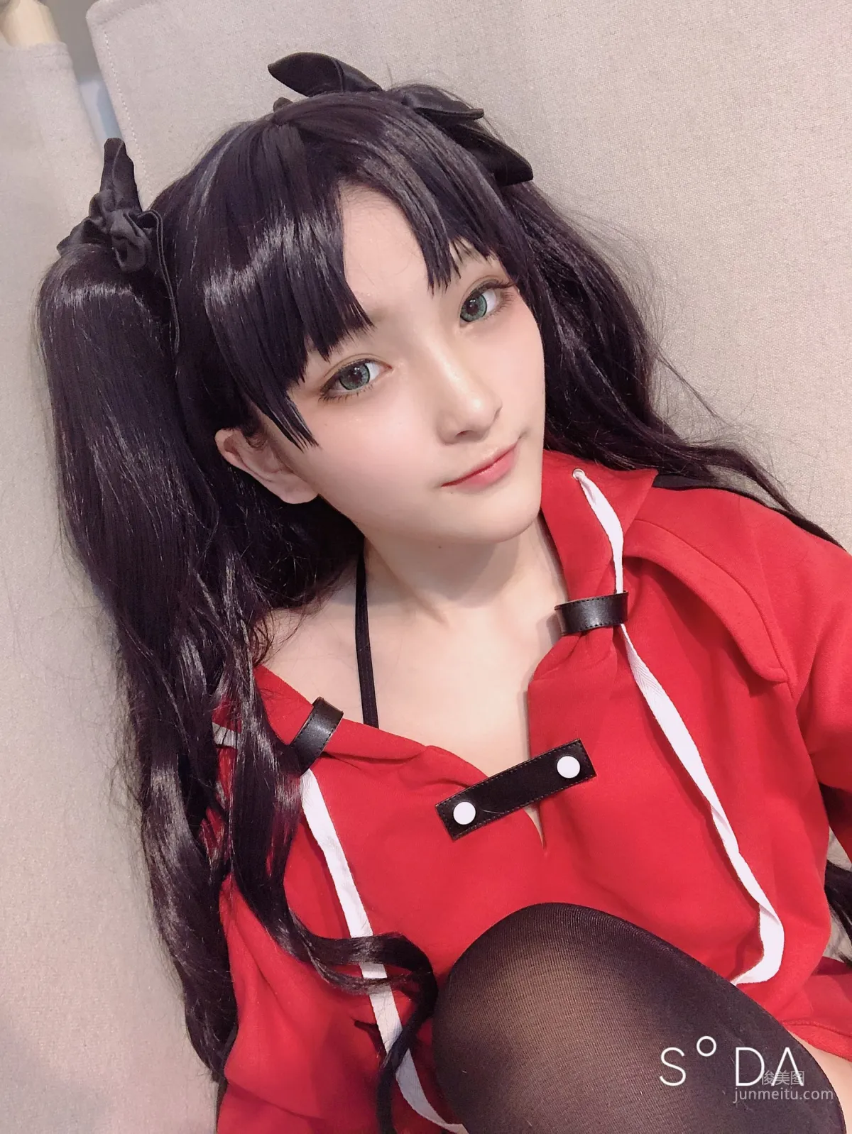 COSER小丁 《单车少女 黑胶 情趣网衫》 [Fantasy Factory] 写真集102