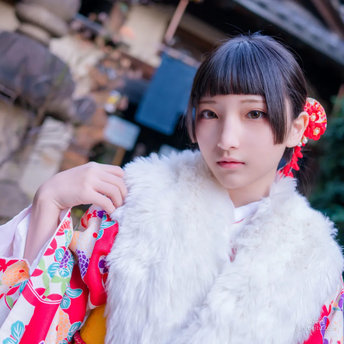 COSER小丁《和服+猫女女仆》 [Fantasy Factory] 写真集22