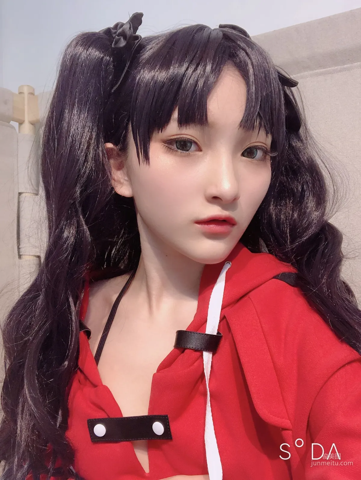 COSER小丁 《单车少女 黑胶 情趣网衫》 [Fantasy Factory] 写真集106