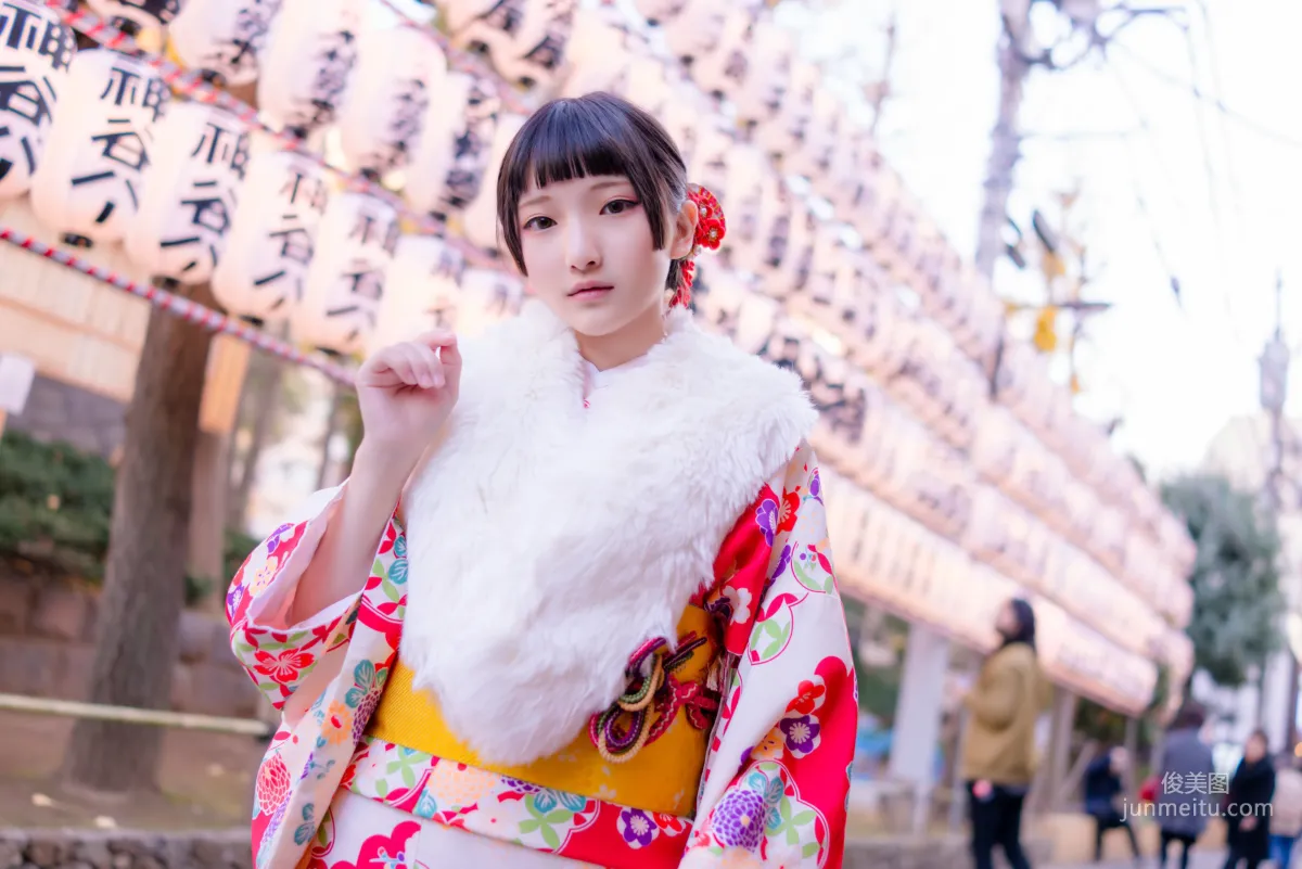 COSER小丁《和服+猫女女仆》 [Fantasy Factory] 写真集14
